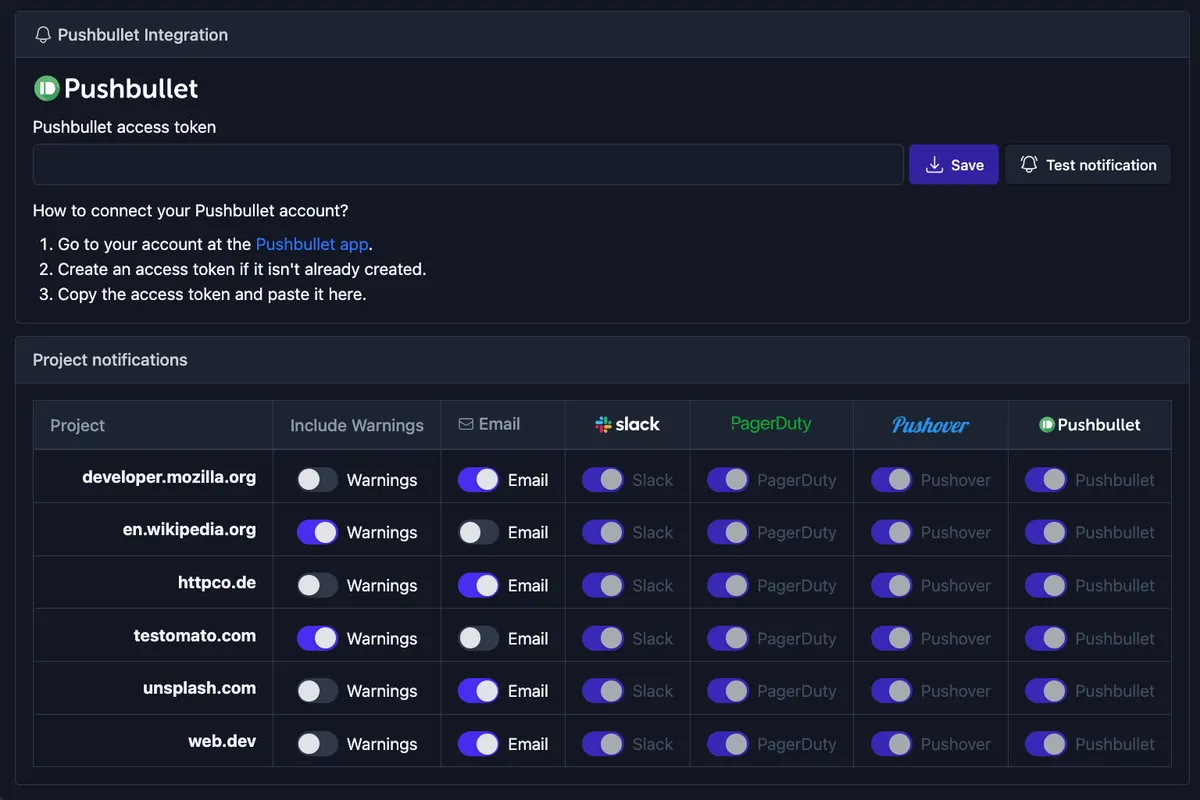 Instant alerts and integrations