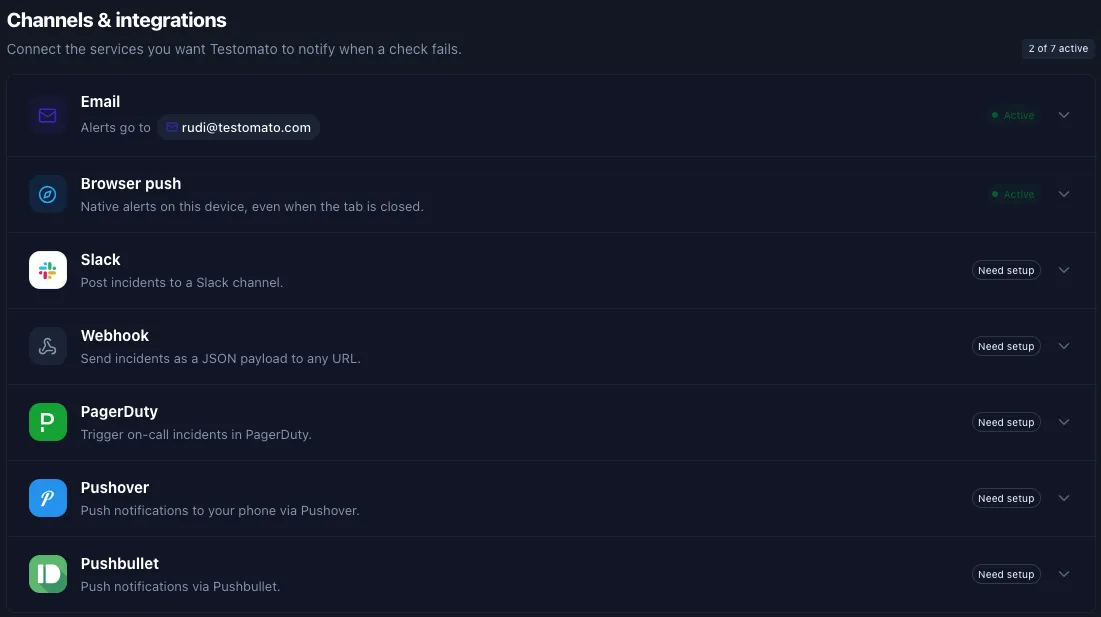 Instant alerts and integrations