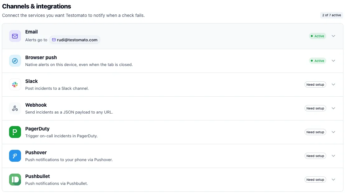 Instant alerts and integrations